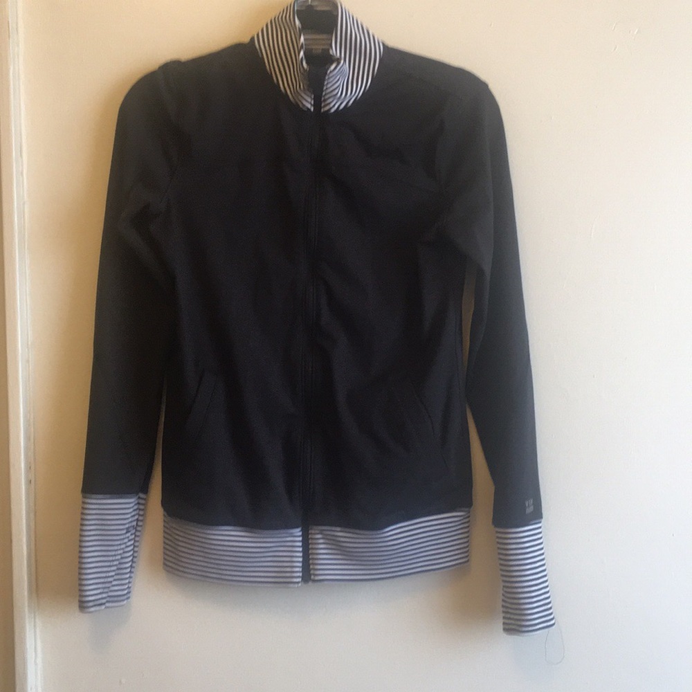 Victoria’s Secret Sport Black Striped Track Jacket